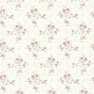 Mirage 56 sq. ft. Kezea Pink Petit Floral Urn Wallpaper 992 68363