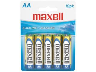 maxell 723410   LR610BP 10 pack AA Alkaline AA Alkaline Batteries