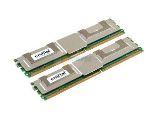 Crucial 1GB (2 x 512MB) ECC Fully Buffered DDR2 533 (PC2 4200) Dual Channel Kit Server Memory Model CT2KIT6472AF53E