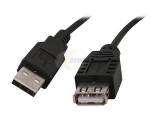 Coboc 15 ft. USB 2.0 A Male to A Female Extension Cable (Black)