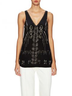 Tribal Trance Sleeveless Top by Nicole Miller