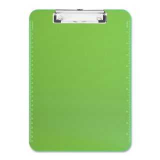 Sparco Neon Green Plastic Clipboards with Flat Clip   16697118