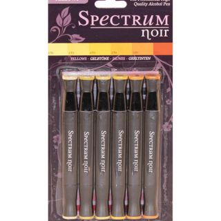Spectrum Noir Alcohol based Markers Six/Package   Assorted Yellows