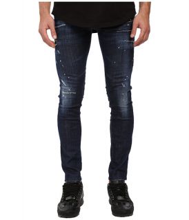 DSQUARED2 Clement Stretch Cotton Burned Baffo Denim in Blue