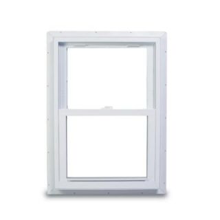 American Craftsman 37.75 in. x 56.75 in. 70 Series Double Hung Fin Vinyl Window   White 70 DH FIN