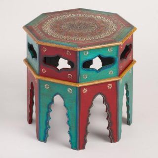 Octagonal Painted Wood Table