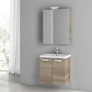 ACF by Nameeks ACF CP05 LC City Play 22 in. Single Bathroom Vanity Set   Larch Canapa