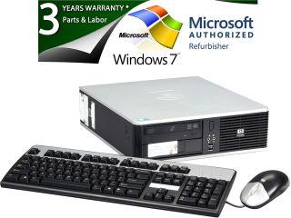 Refurbished: HP DC7900 [Microsoft Authorized Recertified Off Lease] Small Form Factor Desktop PC with Intel Core 2 Duo E7500 2.93Ghz, 4GB DDR2 RAM, 2TB HDD, Windows 7 Professional 64 Bit