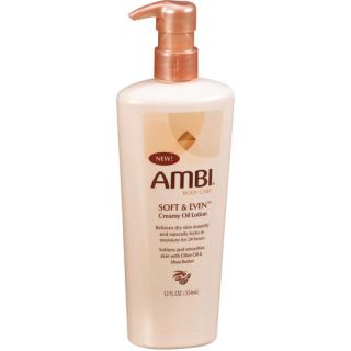 Ambi Soft And Even Body Care Creamy Oil Lotion   12 Oz