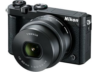 Nikon 1 J5 27707 Black 20.8 MP 3.0" 1037K Touch LCD Mirrorless Digital Camera with 10 30mm Lens