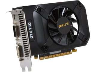 PNY VCGGTX7501XPB GeForce GTX 750 1GB 128 Bit GDDR5 PCI Express 3.0 x16 Video Card