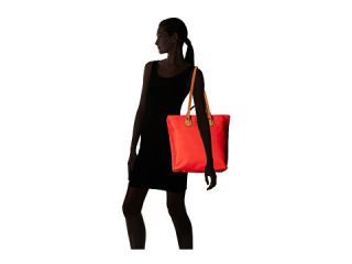 Dooney & Bourke Windham North/South Leighton Tote Red/Natural Trim