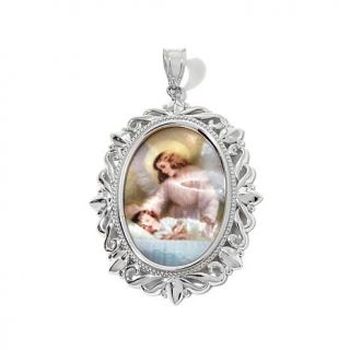 Michael Anthony Jewelry® Multicolored Mother of Pearl Guardian Angel and Ch   7714908