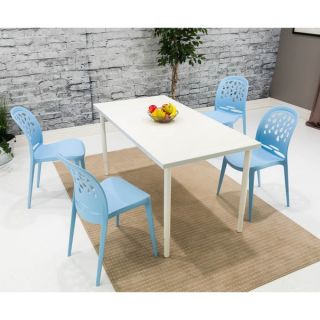 Somette Blue Teardrop Dining Chair (Set of 4)   18162022  