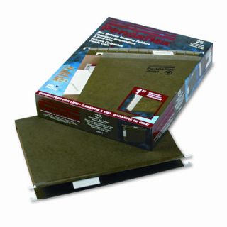Reinforced 1 Extra Capacity Hanging Folders, Letter, 25/Box