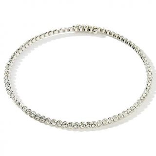 Joan Boyce One Shine Fits All Crystal Coil Necklace   Clear Crystal