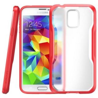 SUPCASE Galaxy S5 Unicorn Beetle Hybrid Bumper Case, Red SUP GalaxyS5 UB Clear/Red