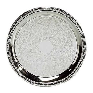 Elegance 10 Silver Designed Round Tray   17626723  