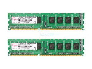 G.SKILL NS 4GB (2 x 2GB) 240 Pin DDR3 SDRAM DDR3 1333 (PC3 10600) Desktop Memory Model F3 10600CL9D 4GBNS