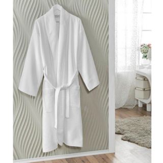 Salbakos Spa White Turkish Cotton Bath Robe   16258010  