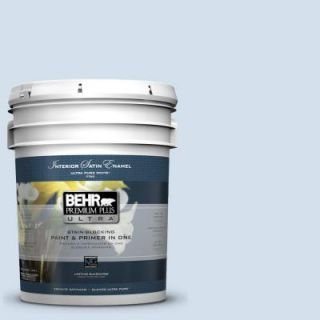 BEHR Premium Plus Ultra 5 gal. #580E 1 Rain Drop Satin Enamel Interior Paint 775005