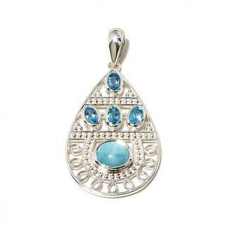 Himalayan Gems™ Sterling Silver Gemstone Pendant   7661104