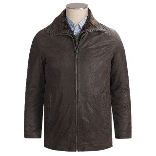 Scully Frontier Leather Car Coat (For Big Men) 5702K 41