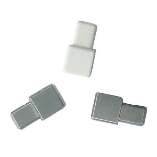 Blanke Cubeline 1 x 1 Inner Outer Corner Piece Tile Trim in Aluminum
