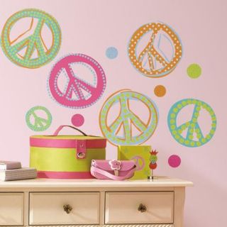 RoomMates Peace Signs Wall Decals