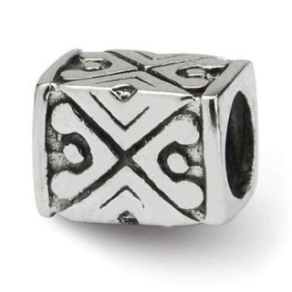 Sterling Silver Reflections Tribal Design Bali Bead