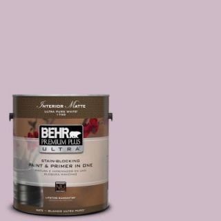 BEHR Premium Plus Ultra 1 gal. #S110 3 Queen's Violet Matte Interior Paint 175001