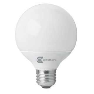 EcoSmart 60W Equivalent Soft White G25 CFL Light Bulb (4 Pack) ES9G8142IBYOW