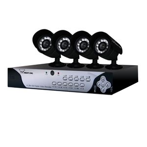 Night Owl LION 4500 Network DVR and 4 Cameras  4 Channel, H.264, 500GB, (Rerfurbished)