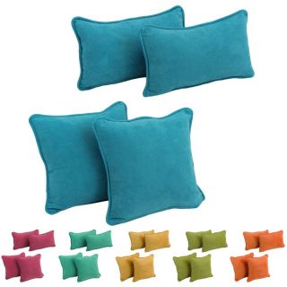 Blazing Needles Microsuede Decorative Pillows (Set of 4)   15950056