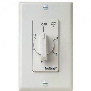 Nutone VS63WH Timer, 20A 15 Minute Time Control   White