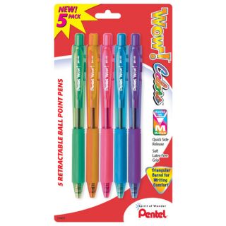 Assorted Colors Wow! Retractable Ball Point