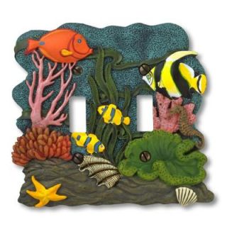 Amerelle Tropical Fish 2 Toggle Wall Plate 1903TT