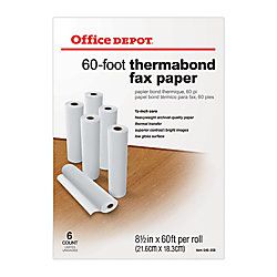 Brand Thermabond Fax Paper 12 Core 60 Roll Box Of 6 Rolls