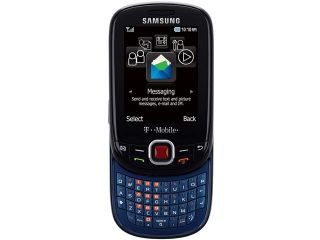 Samsung Elevate SGH T356 10 MB Black/Blue Unlocked Cell Phone 2.6"