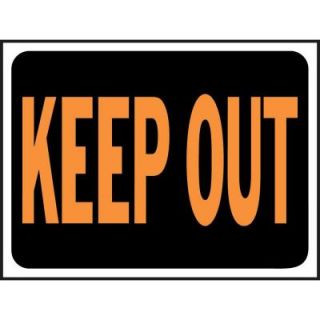 HY KO 9 in.x 12 in.Plastic Keep Out Sign 3010