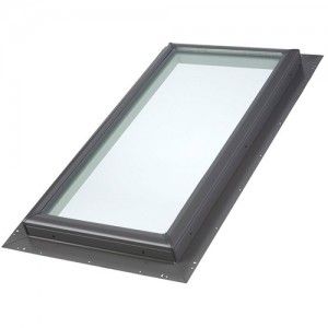 VELUX QPF 2246 2005 Skylight, 25 1/2" W x 49 1/2" H Fixed Pan Flashed w/Tempered LowE3 Glass