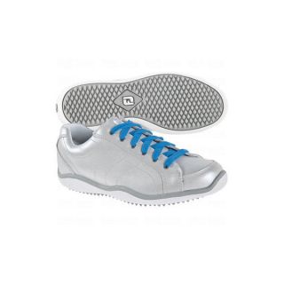 FootJoy Womens LoPro Casual Collection Silver/ White Golf Shoes
