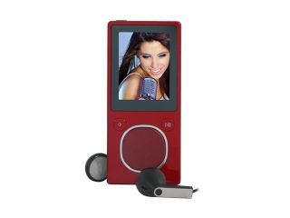 Refurbished: Microsoft Zune 1.8" Red 8GB MP3 / MP4 Player