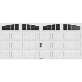 Clopay Gallery Collection 16 ft. x 7 ft. 6.5 R Value Insulated White Garage Door with Arch Window GR1SP_SW_GRLA1