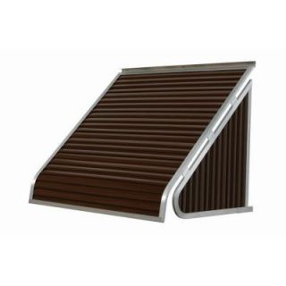 NuImage Awnings 4 ft. 3500 Series Aluminum Window Awning (24 in. H x 20 in. D) in Brown 35X5X4820XX05X