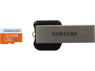 SAMSUNG 32GB microSDHC Flash Card With USB 2.0 Reader Model MB MP32DB/AM