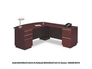 Bush Furniture Signature HM66315 03 Vantage Collection Corner Desk   Light Dragonwood