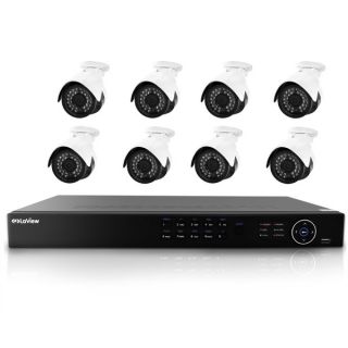 LaView 8 Channel 1080p IP True PoE NVR with 2TB HDD, (8) 1080p IP Full
