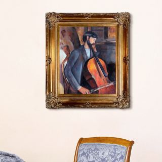 The Cellist by Modigliani Framed Hand Painted Oil on Canvas by Tori