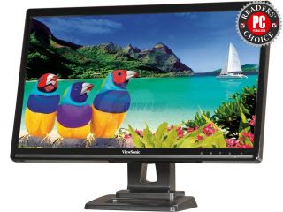 ViewSonic TD2420 Black 23.6" Optical Multi Touch 5ms Full HD 1080p LED Monitor  200 cd/m2 1000:1, HDMI, DVI and VGA, Built in Speakers